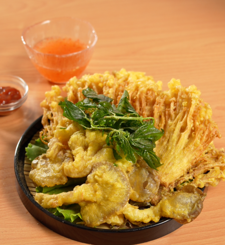 香炸菇菇拼盤成品