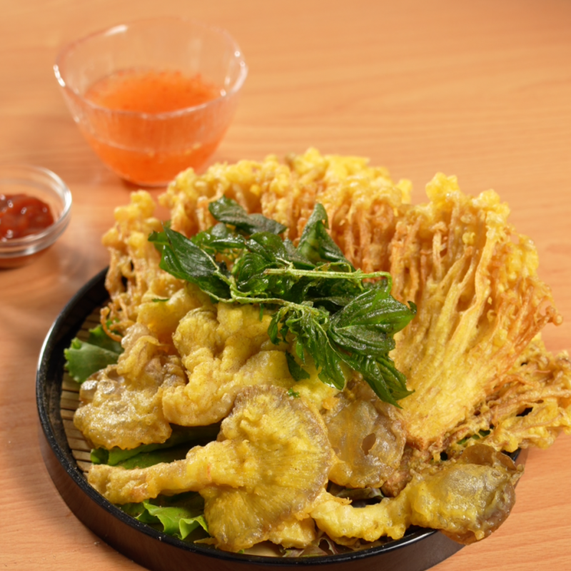 香炸菇菇拼盤成品